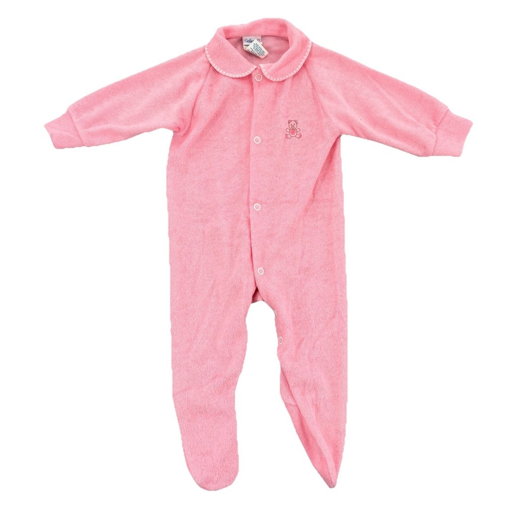 NWT Vintage Alexis Tiny Tulip Collection Baby Sleeper 10-13 lbs Pink USA - Picture 2 of 8